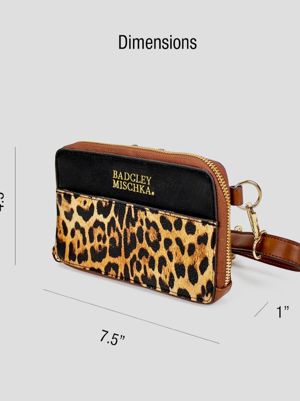 Badgley Mischka Leopard Print Leopard Crossbody Belt Bag 🐆